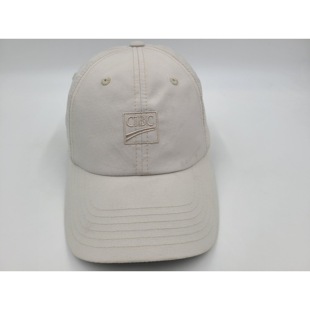 CIBC American Needle Adjustable Hat Cap Canadian Imperial Bank of Commerce Beige